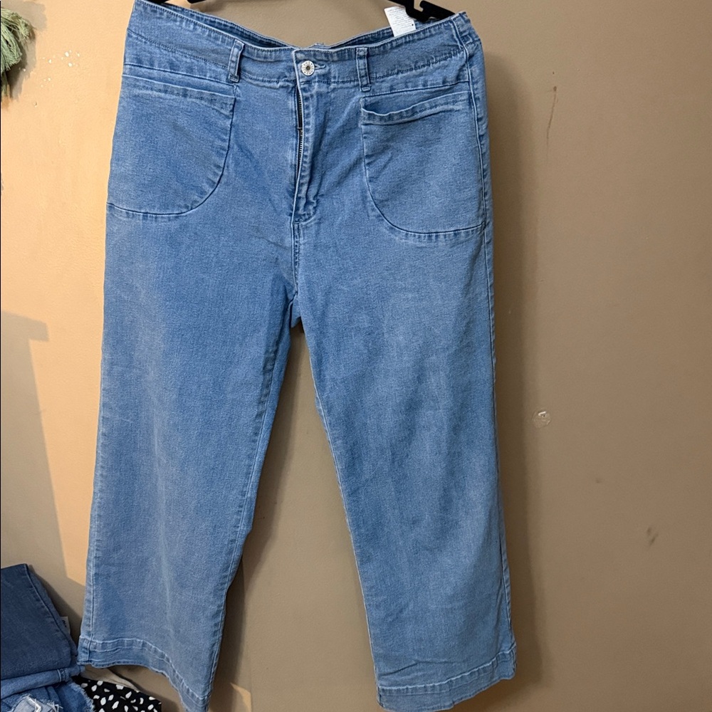 Amazon Women's Light Blue Flare Jeans